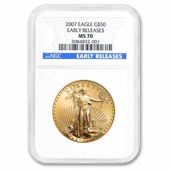 2007 1 oz Gold American Eagle MS-70 NGC (Early Releases) 2007 1 oz Gold American Eagle MS-70 NGC (Early Releases)